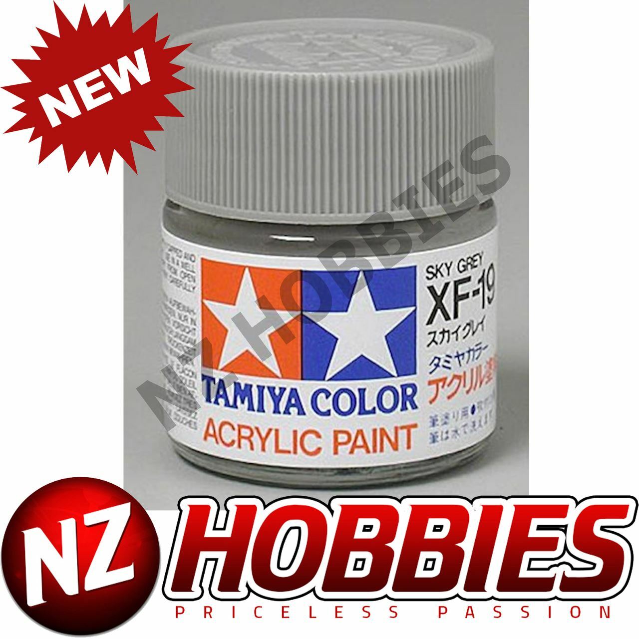 TAMIYA TAM81319 Acrylic XF19 Flat, Sky Grey