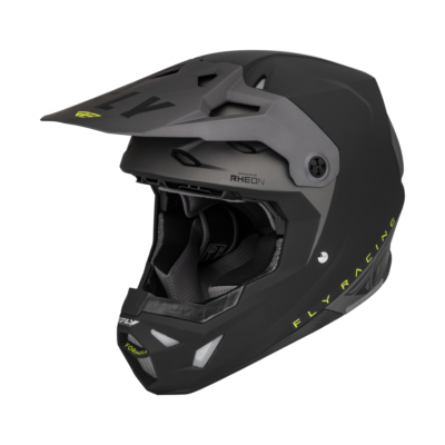 Fly Formula CP Slant MX Helmet Black Grey Hi Viz Adult Motocross