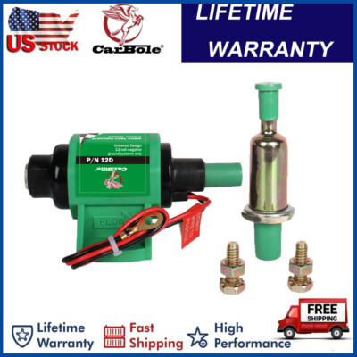 12D Micro Electric Diesel Fuel Pump Universal 5/16 inch Inlet & Outlet 12V 35GPH