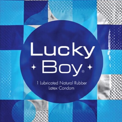 100 pieces pack  lucky boy lubricated  latex condoms condones