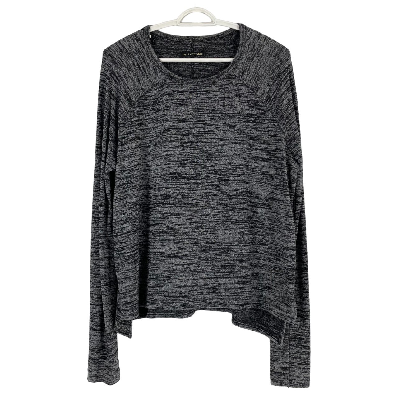 RAG & BONE 売れ筋商品|||ラグアンドボーン Tシャツ トップス レディース T-shirts Grey Rag & Bone Heathered Gray Long Sleeve Crew Neck, Women's