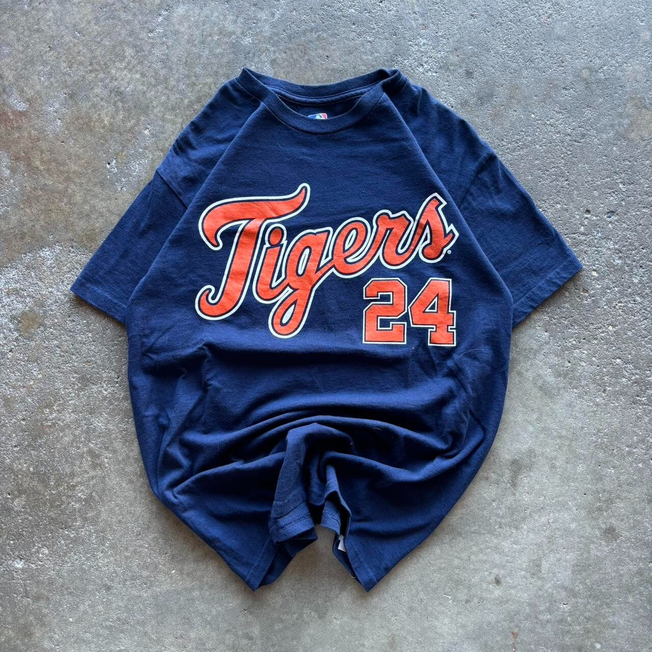 Detroit Tigers Baseball 24 graphic short sleeve navy color