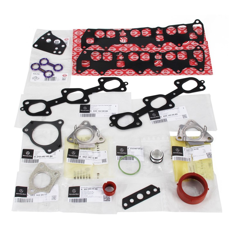 Original Mercedes-Benz / Elring Dichtung Motor Turbolader Set 3.0 V6 Cdi Om642