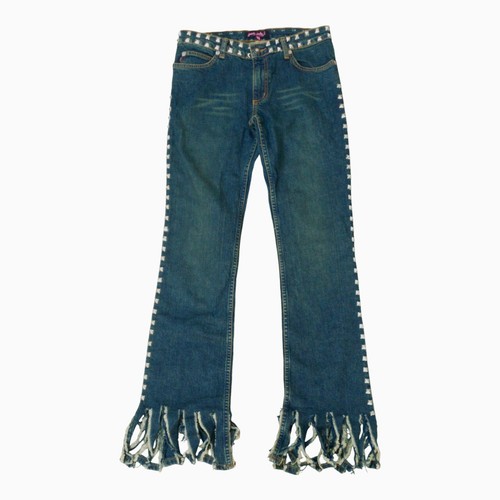 Perushu　SILVER STUDDED RIGID DENIM セール】SILVER STUDDED RIGID DENIM/シルバースタッズリジット