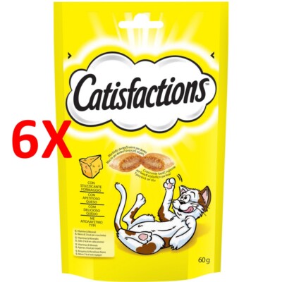 6 X Catisfactions Formaggio Busta 60 Grammi