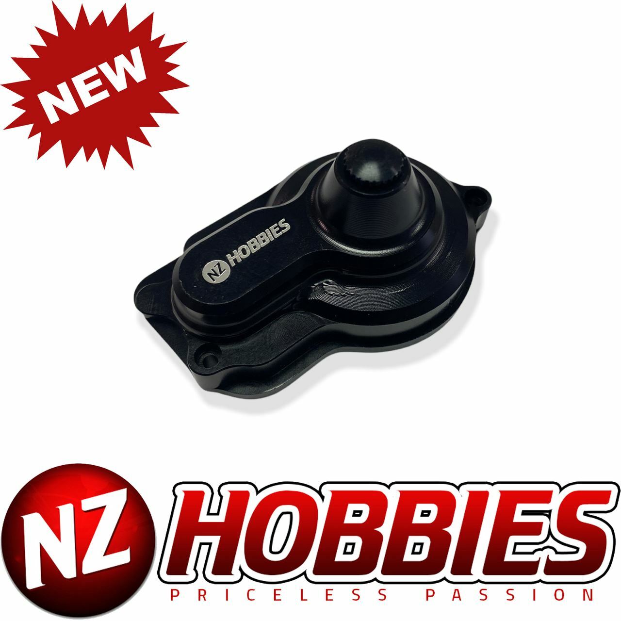 NZ LOSI NZMTII2001 Aluminum Alloy Middle Gearbox Housing BLACK Cover LOSI MINI-T