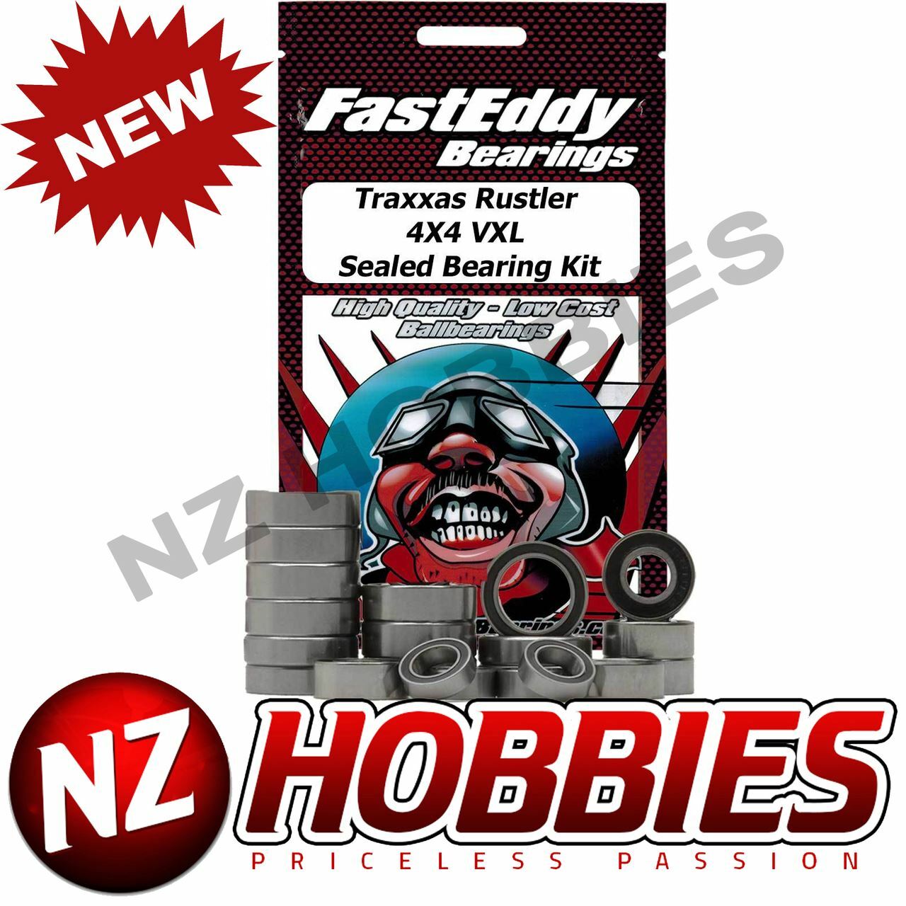 Fast Eddy TFE5834 Sealed Bearing Kit for Traxxas Rustler 4X4 VXL