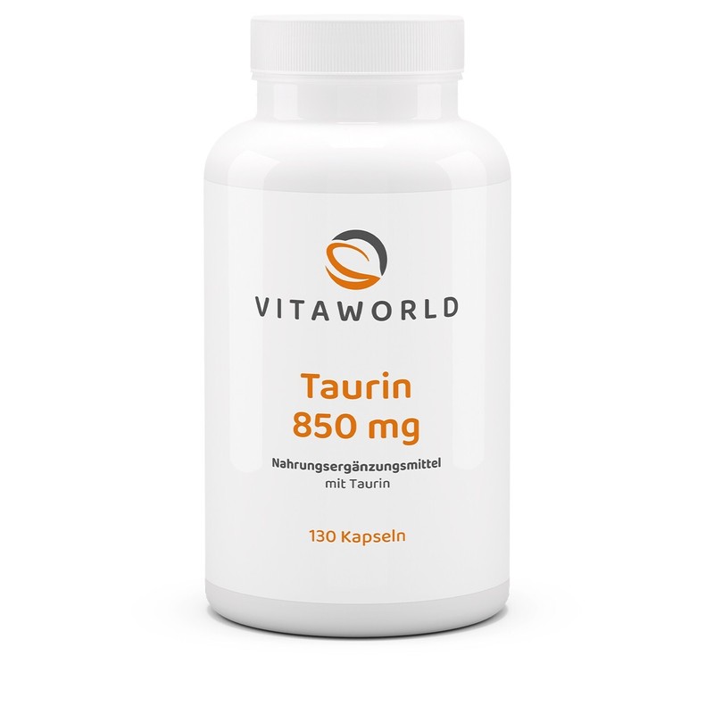 Vita World Taurin 850mg 130 Vegi Kapseln Antioxidans Entgiftung Made In Germany
