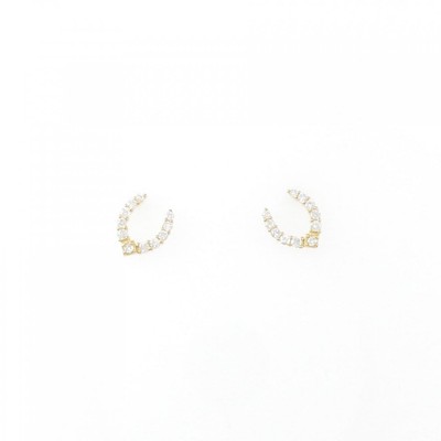 Authentic K18YG Diamond Earrings 0.20CT  #270-003-807-9259