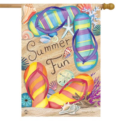 Briarwood Lane Summer Fun Double Sided House Flag