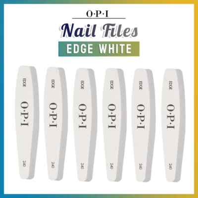 OPI Edge White 240 Cushioned Board File LOT 6PCS