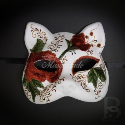 Gatto Cat Day of the Dead Mask | Dia de los Muertos