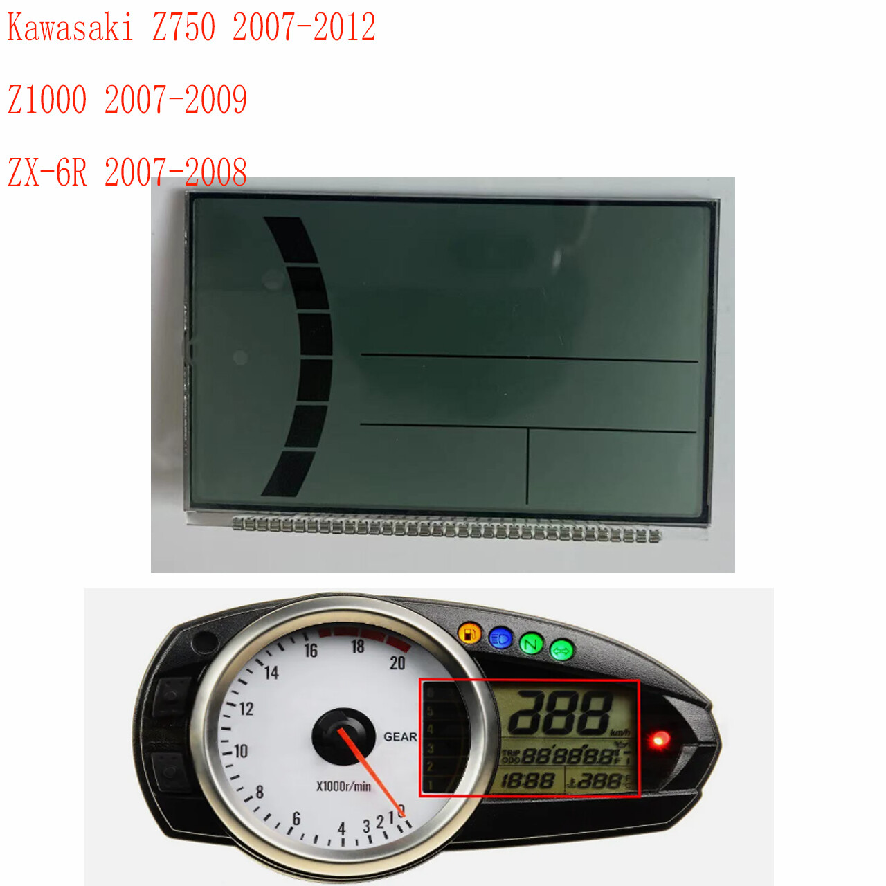 yまとめ売り バイク用ハウジングゲージ For Z750 For Z1000 2007 2008 2009