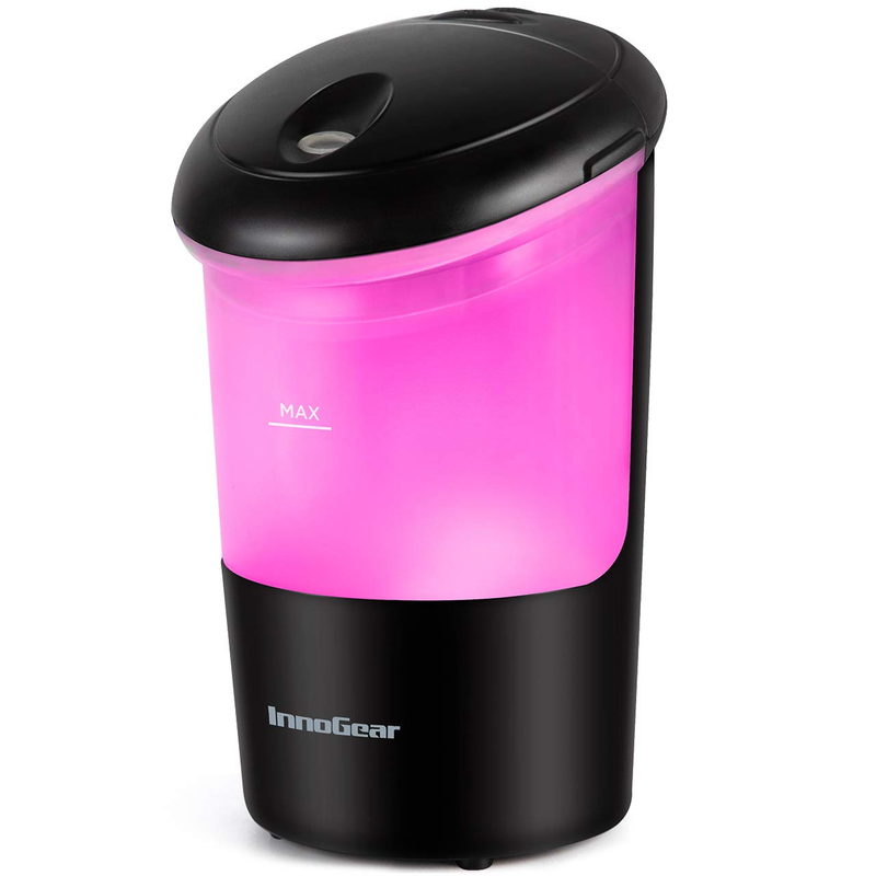 Car Diffuser, USB Oil Diffuser Ultrasonic Car Humidifier, Mini Diffuser Black