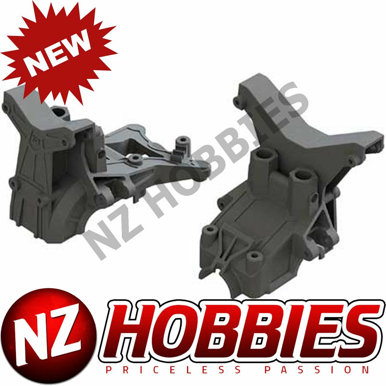 ARRMA AR320399 F/R COMPOSITE UPPER GEARBOX COVERS/SHOCK TOWER Granite/Typhon/Sen