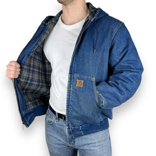 ジャケット・アウター Carhartt J08 DST DENIM VTG Carhartt J08 DST Denim Blanket Lined Jacket A$AP Rocky