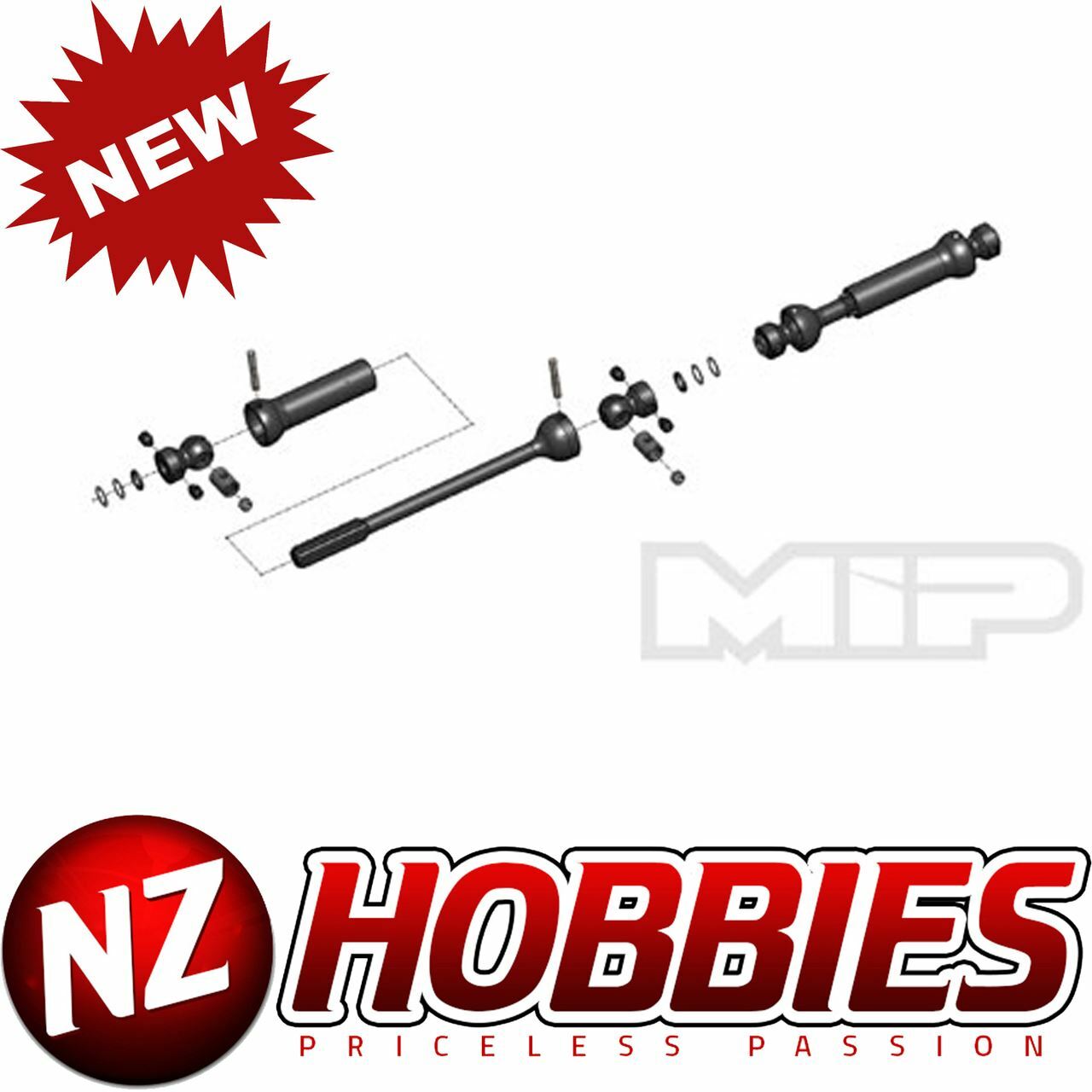 MIP X Duty Center Drive 12.3" W.B Axial SCX10 II # MIP18325
