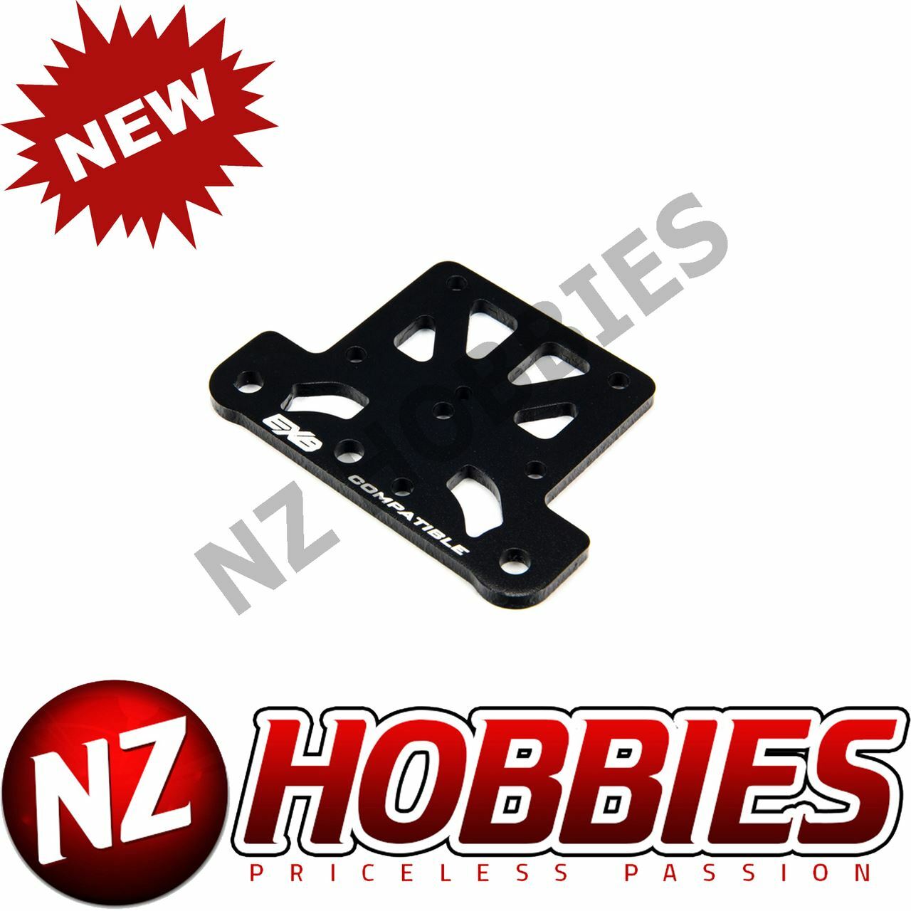 ARRMA ARA320598 Aluminum Top Plate Black FELONY/INFRACTION/KRATON/LIMITLESS/MOJA