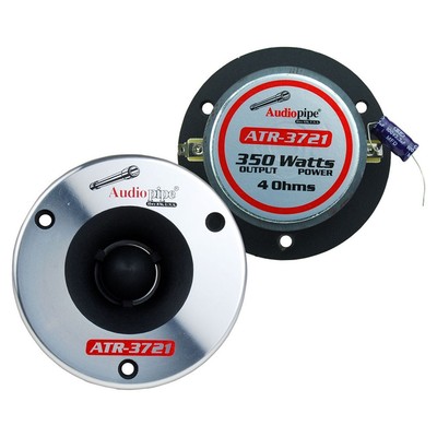 (2) Audiopipe ATR-3721 | 3.75 Inch 350W 4 Ohm Pro Audio Super Bullet Tweeters