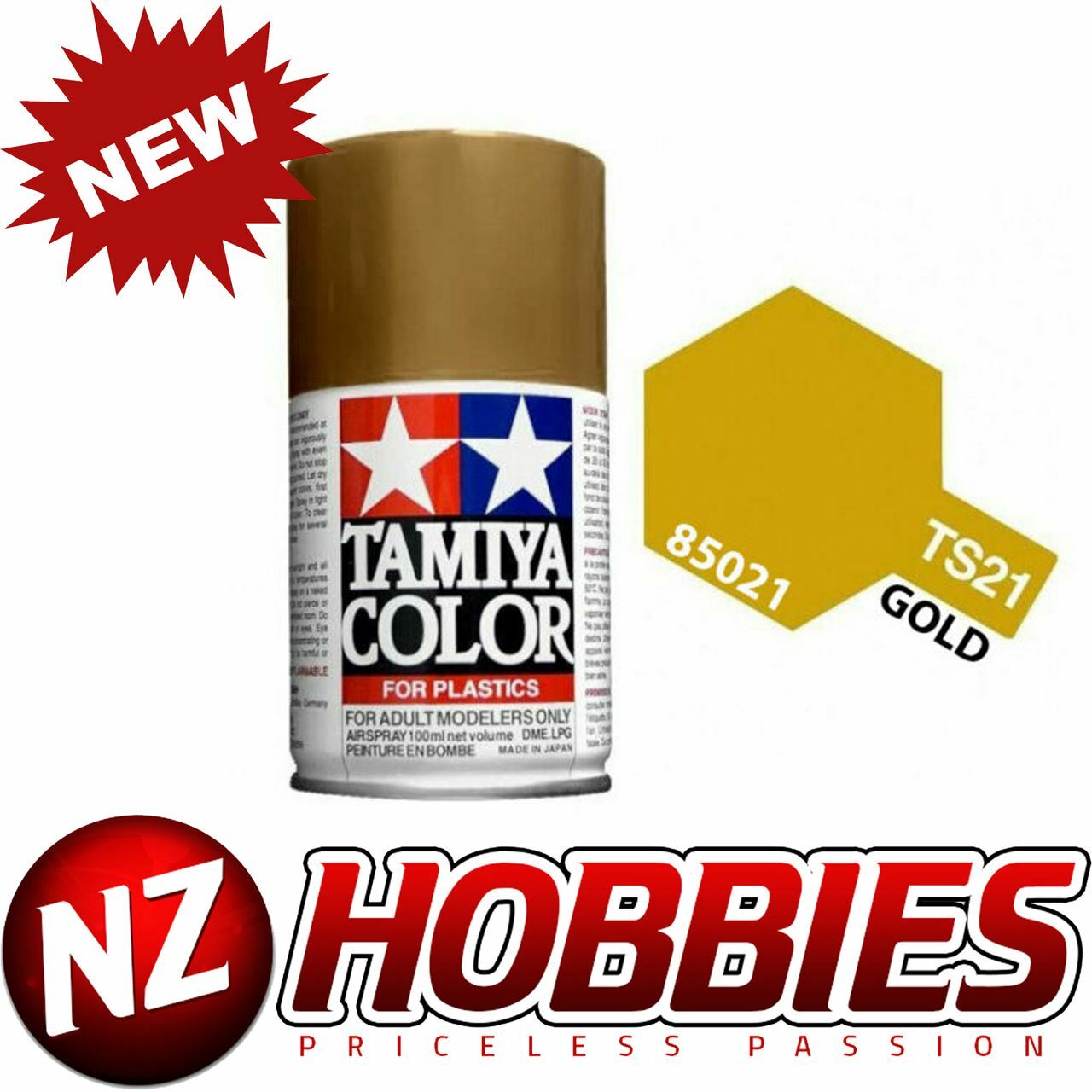 TAMIYA TAM85021 Spray Lacquer TS-21 Gold