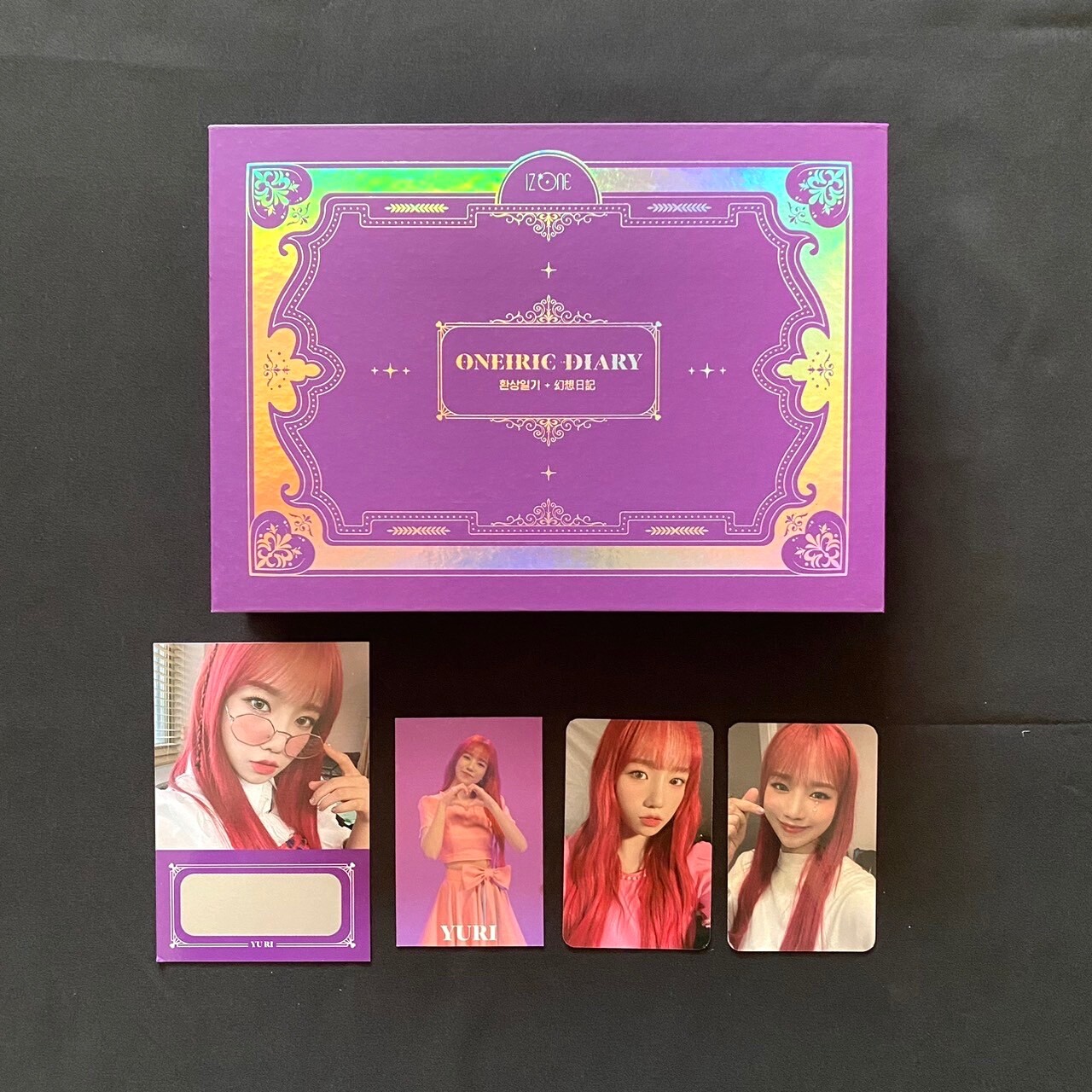 iz*one 3rd Mini Album oneiric diary Yuri set 3D ver. + 4