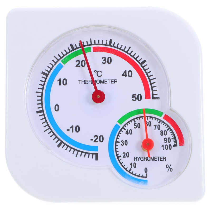 Analog Hygrometer Thermometer 2.95In Plastic – Accurate Indoor/Outdoor Temperatu