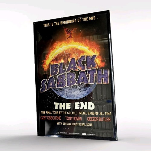 Black Sabbath The End ツアー シルクスクリーン ポスター Black Sabbath The End ツアー シルクスクリーン ポスター BLACK