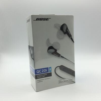 新品 Bose QuietComfort 20 アップル ブラック Bose QuietComfort 20 Noise Cancelling In-ear headphones
