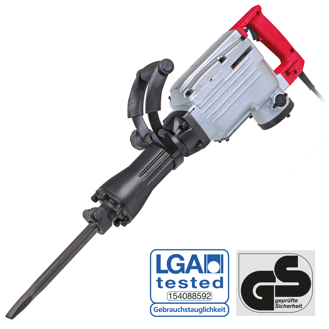 WALTER Stemmhammer Abbruchhammer Schlaghammer 1.700W inkl. Spitz-und Flachmeißel