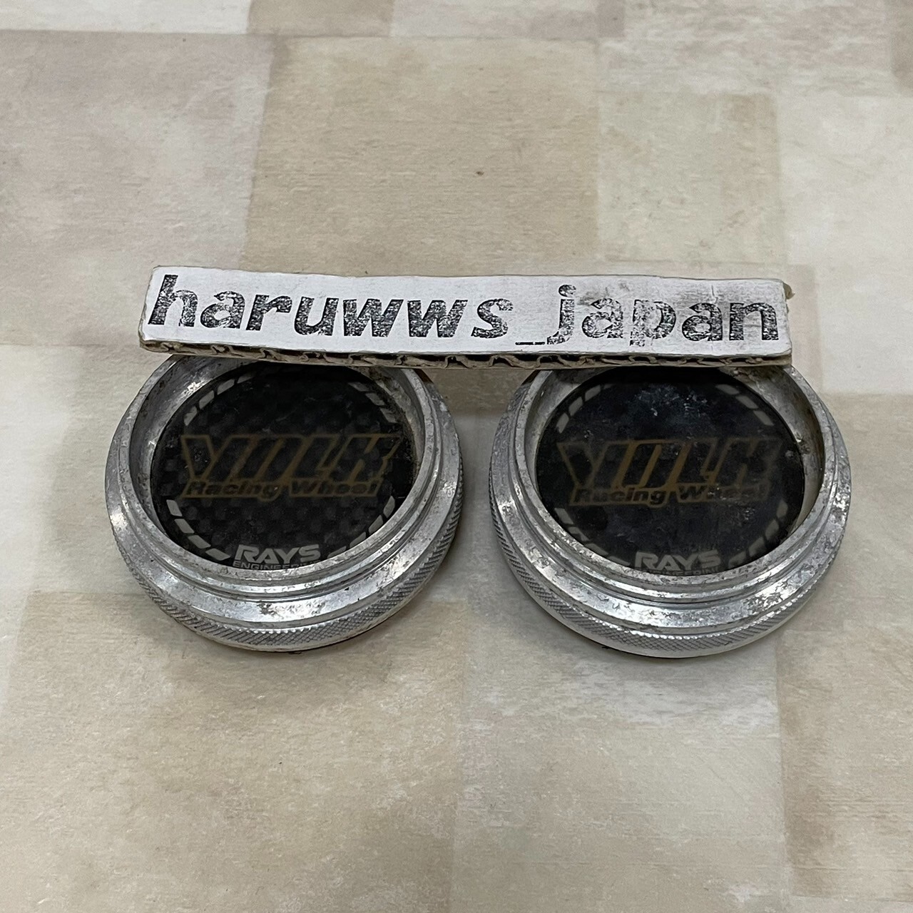 Set of 2 RAYS VOLK RACING GT Wheel Center Caps High-Type