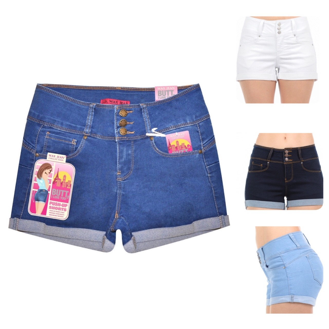 Wax Jeans Butt I Love You Womens Jeanswomen