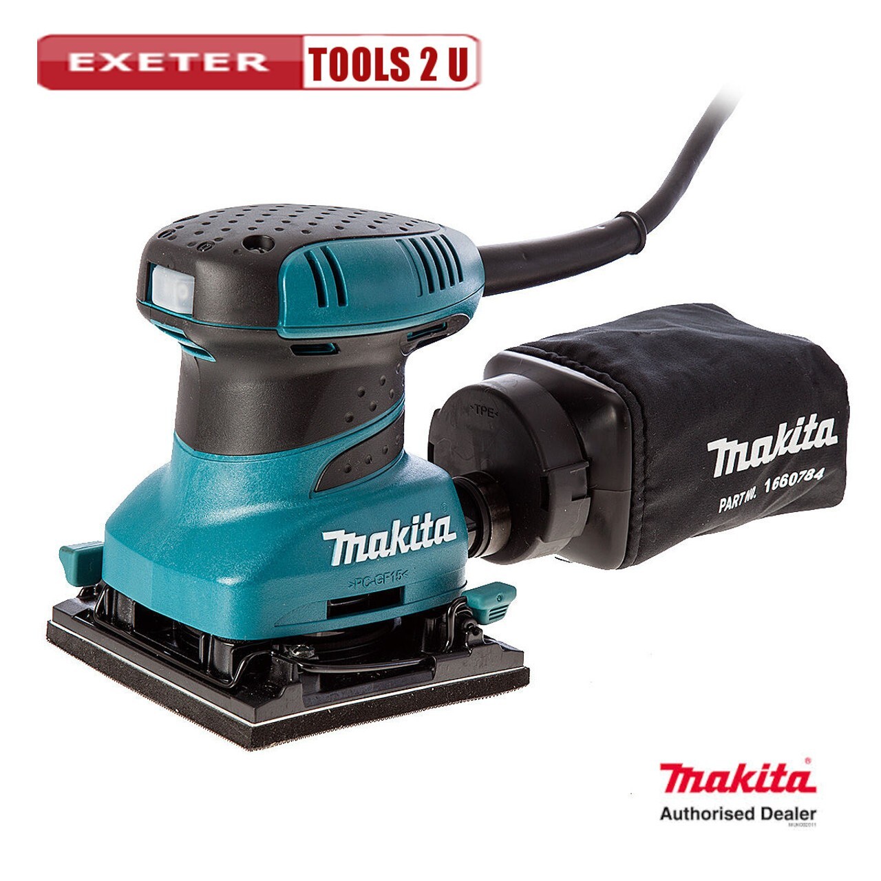 Makita - マキタ  BO4555 Makita BO4555 240v Palm Sander Clamp - Hook and Loop | eBay