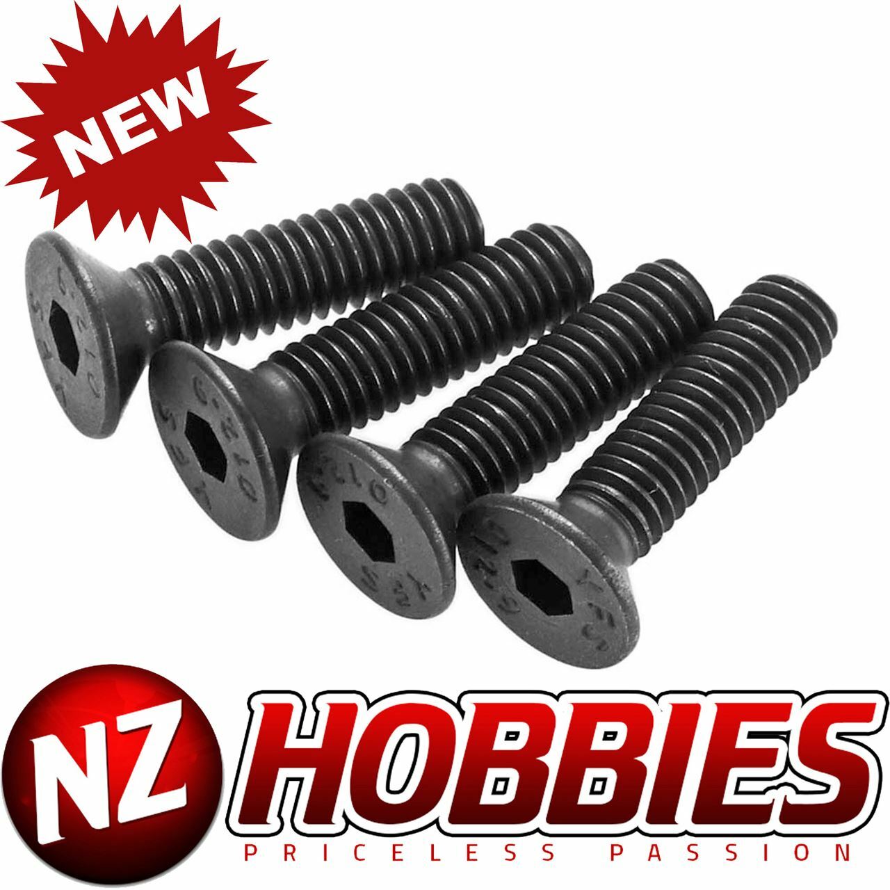 ARRMA AR722416 Flat Head Hex Machine Screw 4x16mm (4)