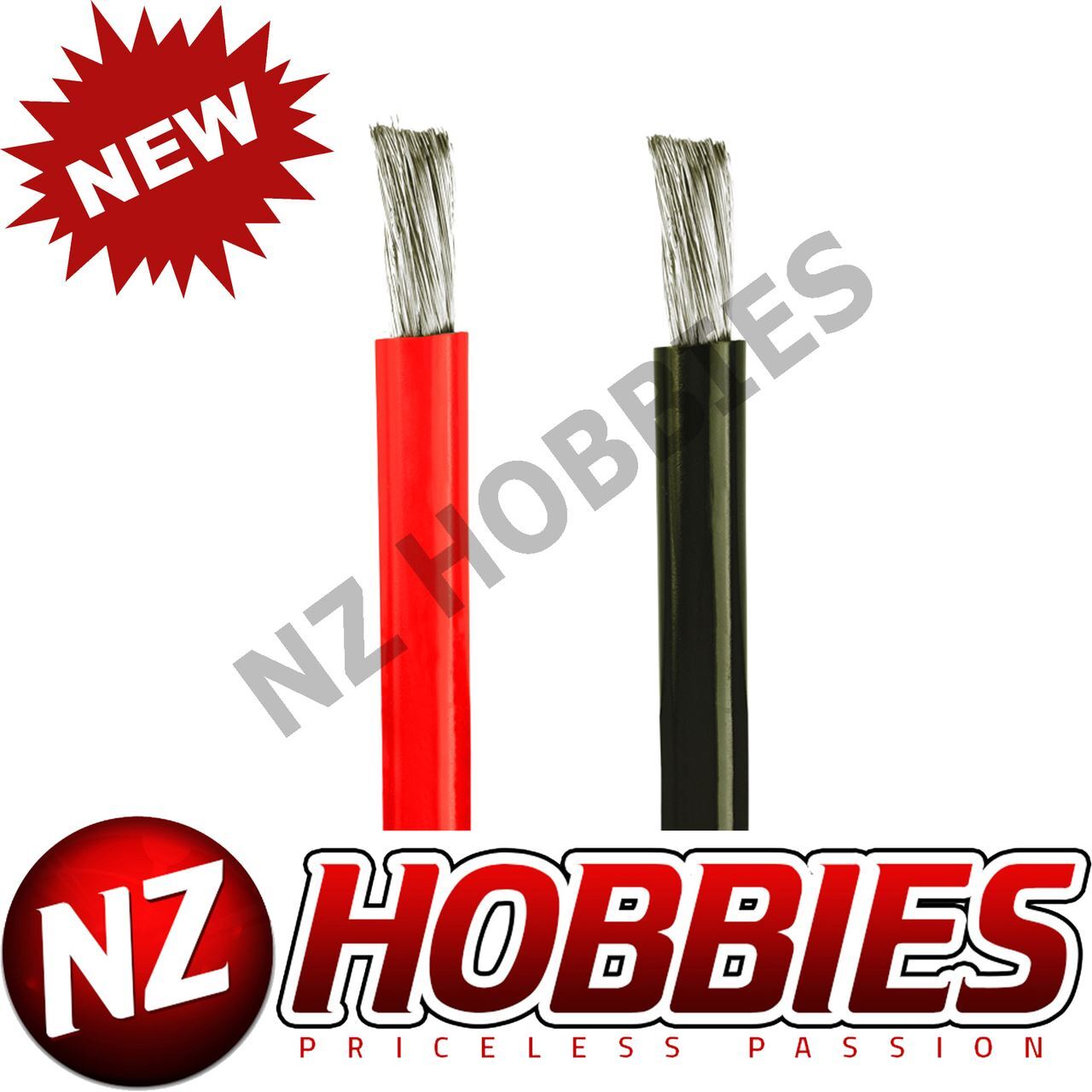 Common Sense RC 10 Gauge (10 AWG) Silicone Wire 3 Feet Red & 3 Feet Black # WS14