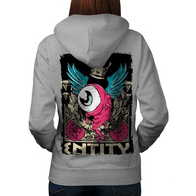 Wellcoda Entity Monster Fashion Entity Womens Hoodie Back