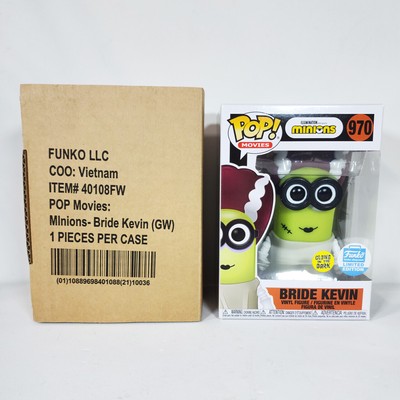 Funko Pop Movies Minions Bride Kevin #970 Glow in the Dark Exclusive NEW MIB