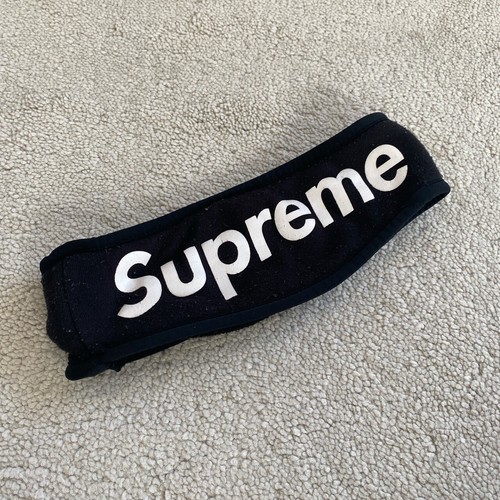 supreme 16aw Fleece headband Supreme Contrast Logo Headband (FW25