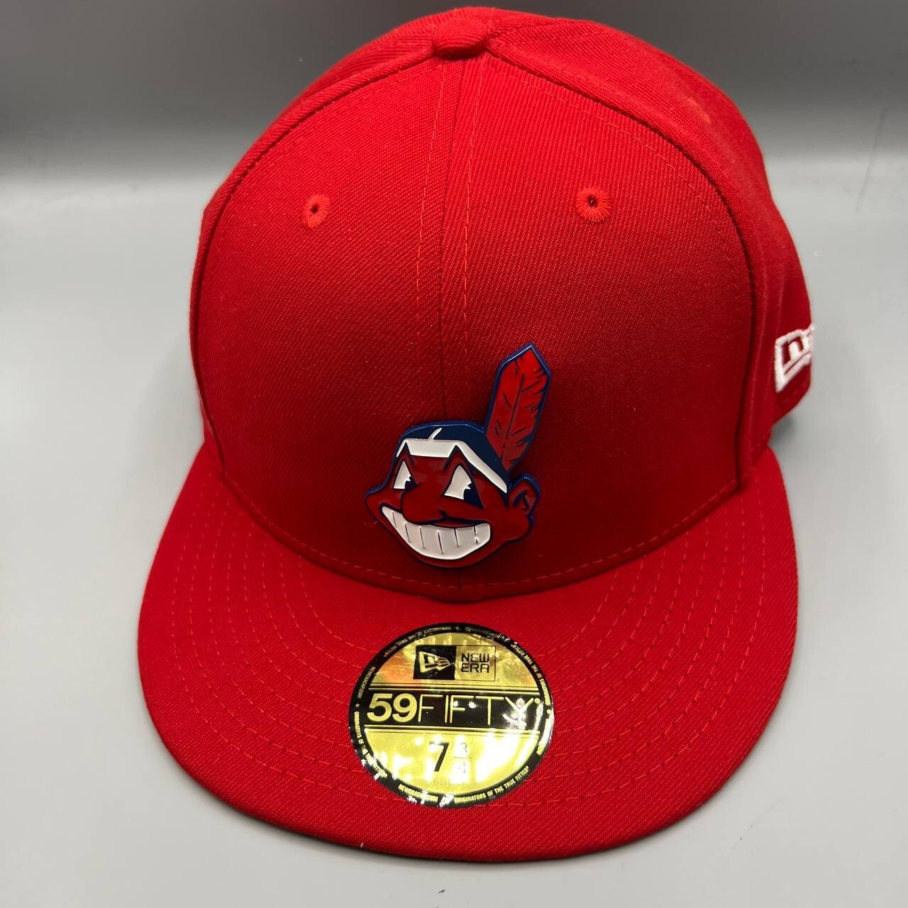 ウェア NEW ERA CLEVELAND INDIANS 59FIFTY 7 3/4 Cleveland Indians Guardians Hat Men 7 3/4 Red 59Fifty New