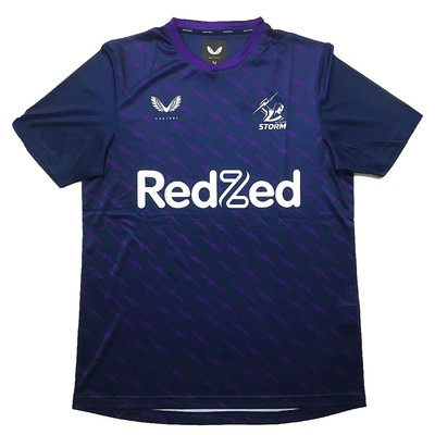 Melbourne Storm NRL Castore Training Shirt Navy T-Shirt Sizes S-5XL! T1