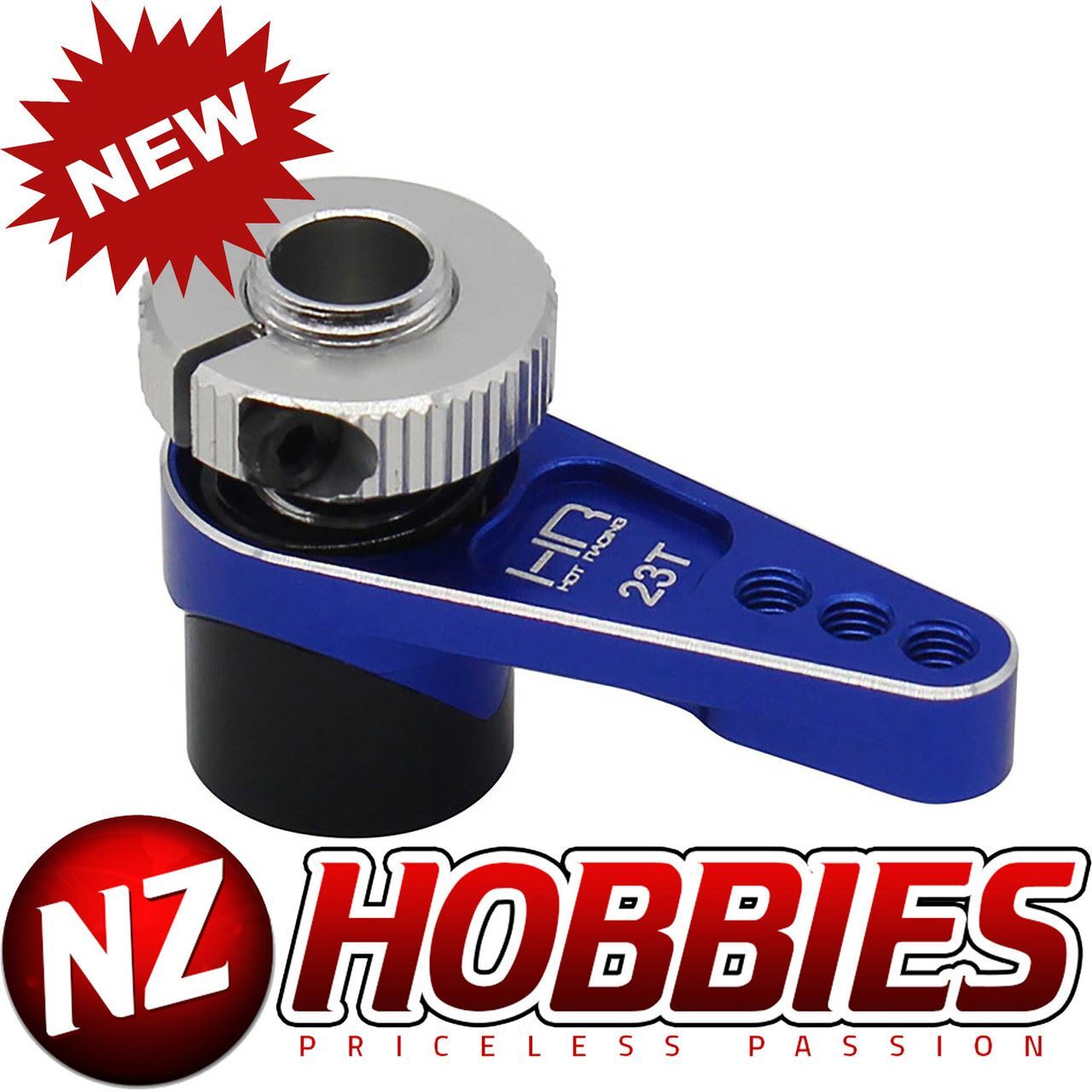 Hot Racing Aluminum Clamping nut 23T Servo Saver Losi LMT # HRALMJ48SH23