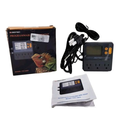 DIGITEN Temperature Controller Timer Reptile Thermostat Day Night TTC-1003