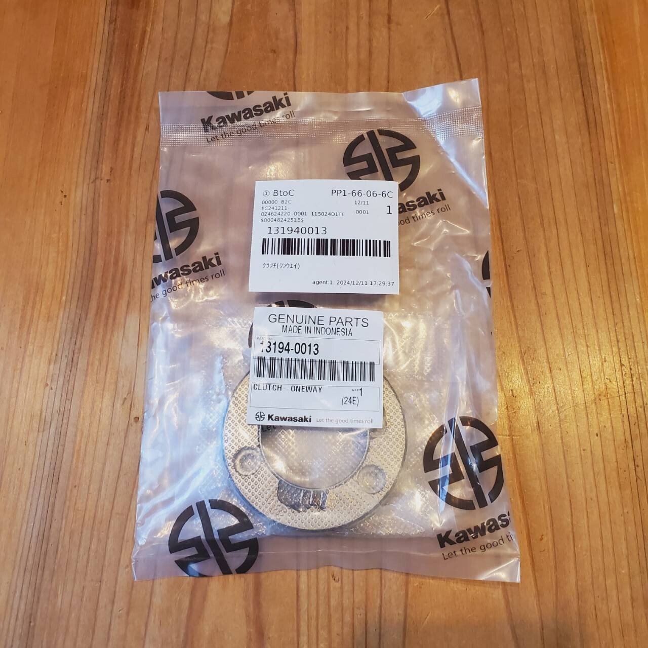 KAWASAKI Genuine KLX110CCF KLX110DEF ONEWAY CLUTCH 13194