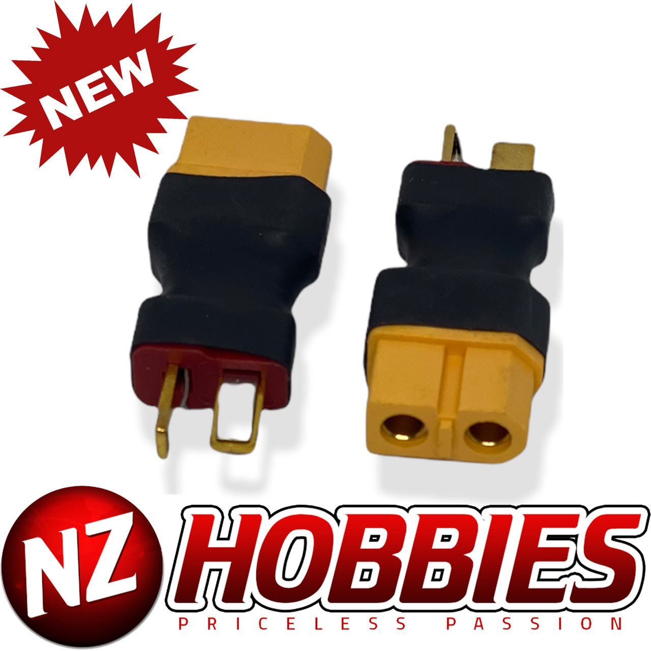 NZH RC Deans-type Male to XT60 Female Conversion Adapter (1pc) # NZ-DEANSM2XT60F