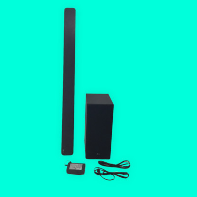 LG SPL5B-W Active Subwoofer and Sound Bar SL6Y 3.1 Channel Black #U6402