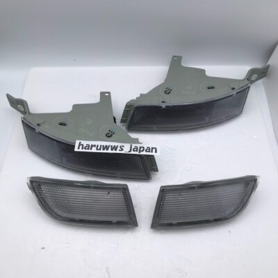 Toyota OEM MR2 SW20L Front Clear Turn Signal Lamp Lens Right Left Full Set NEW