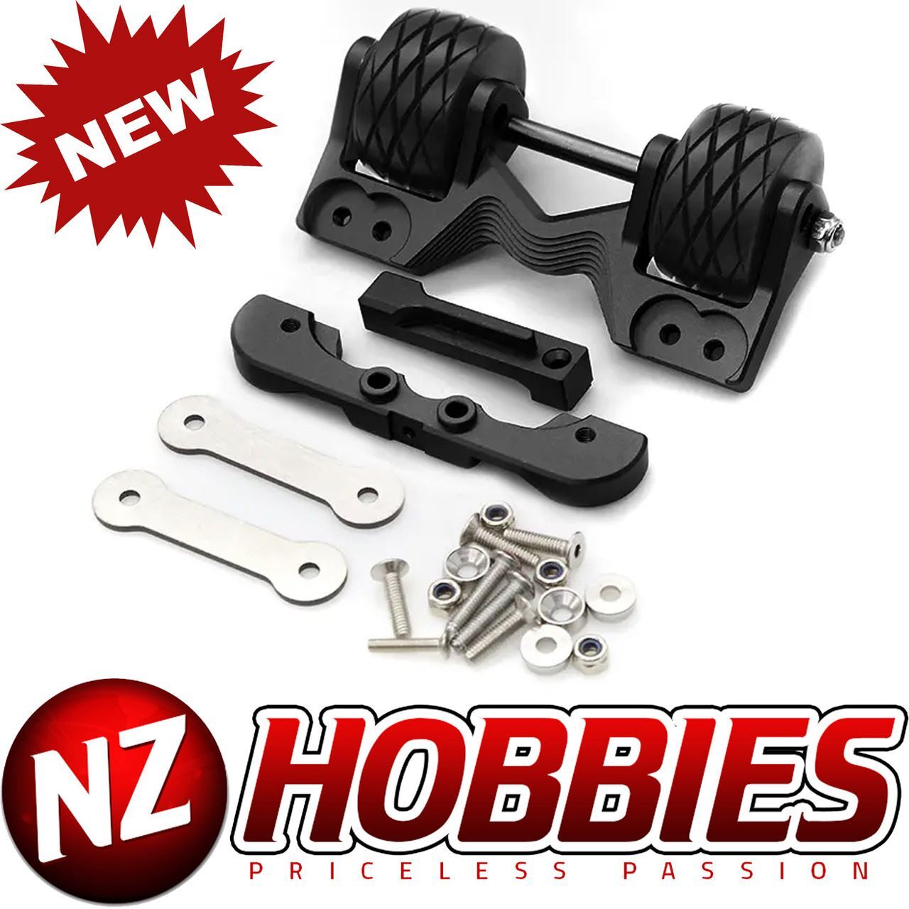 Integy C31492BLACK Wheelie Bar Set for Traxxas 1/10 Maxx Truck 4S