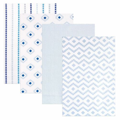 Hudson Baby 4 Pk.Soft Flannel Baby Boys Receiving Blankets 1