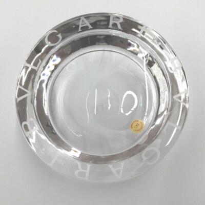 Auth Bvlgari Rosenthal Crystal Glass Cigar Ashtray 11.5cm