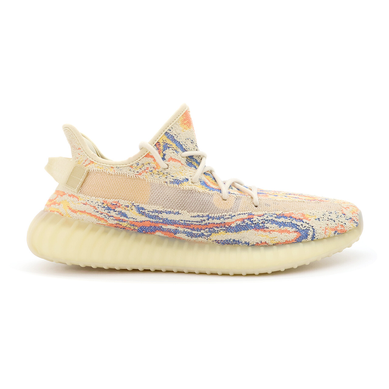 ADIDAS ORIGINALS GW3773 YEEZY BOOST 350 V2 MX OAT YELLOW BEIGE BLUE MOSAIC ORANGE WHITE CREAM
