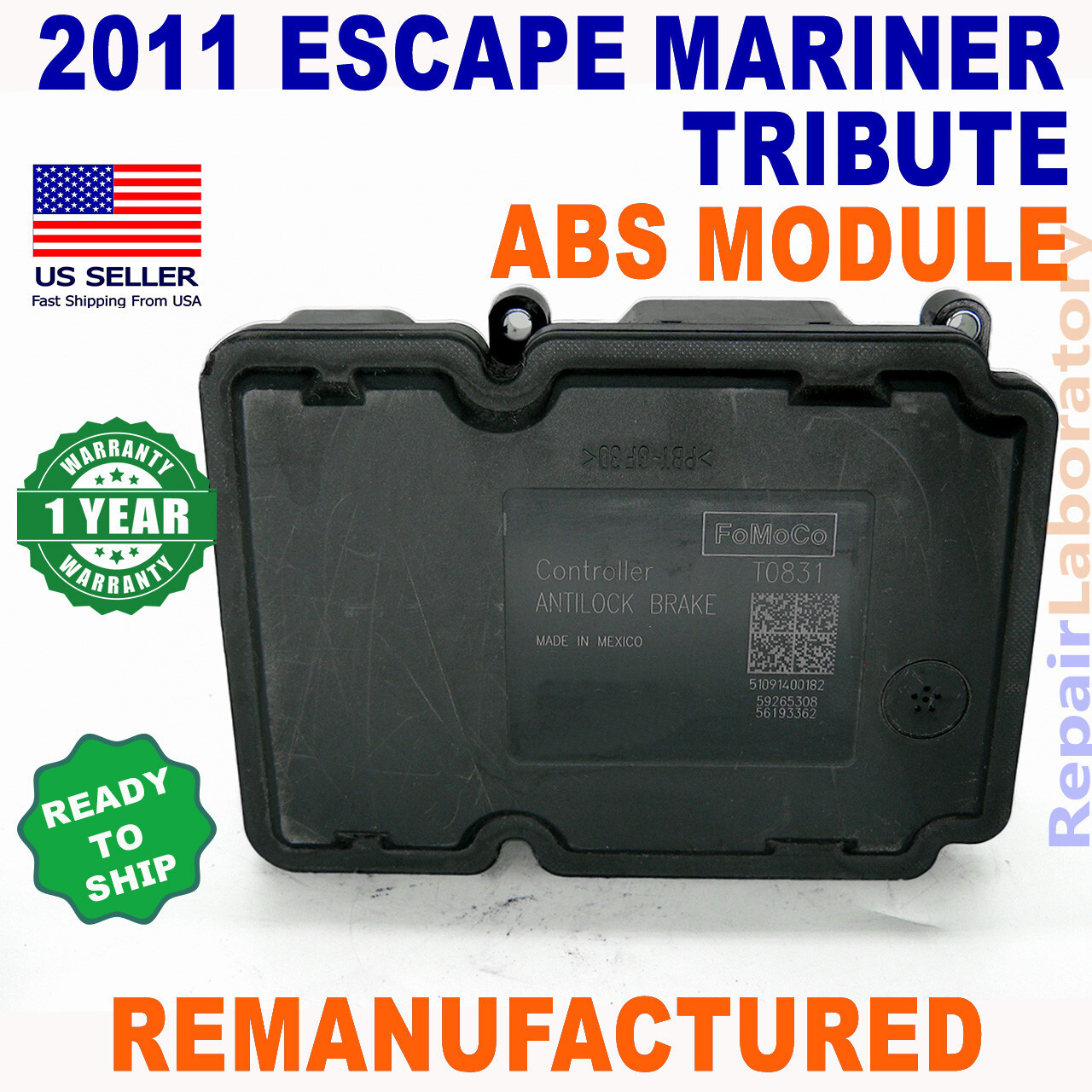 ✓ReBuilt✓ BL8Z-2C219-B 2011 Ford ESCAPE ABS Anti-lock